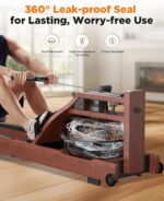 YOSUDA Water Rowing Machines for Home Use- Foldable Rower Machine 400LBS Weight Capacity with Dedicated Monitor & Bluetooth APP, Comfortable Seat - Image 7