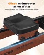 YOSUDA Water Rowing Machines for Home Use- Foldable Rower Machine 400LBS Weight Capacity with Dedicated Monitor & Bluetooth APP, Comfortable Seat - Image 9