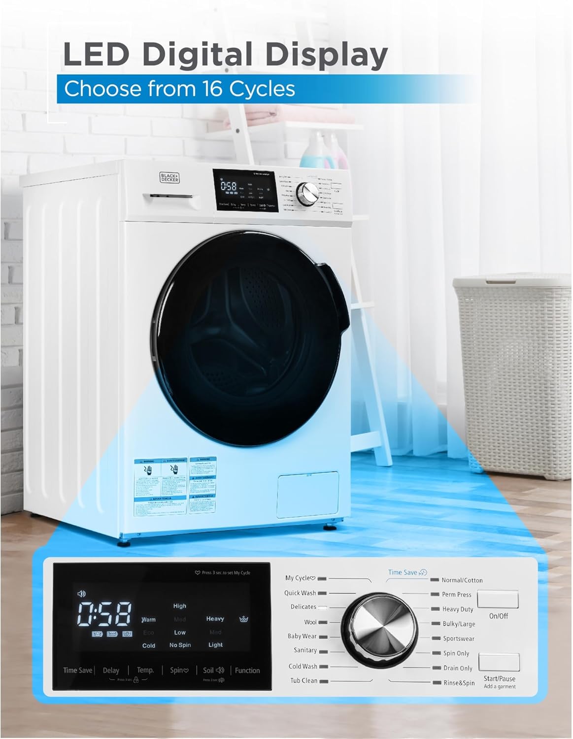 1761169564_BLACKDECKER-Front-Load-Washer-2.7-Cu.-Ft.-Compact-Washing-Machine-with-LED-Display-16-Cycles.jpg BLACK+DECKER Front Load Washer, 2.7 Cu. Ft. Compact Washing Machine with LED Display & 16 Cycles - Image 3