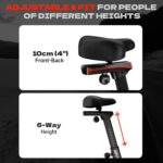 Air Bike, Exercise Bike with Magnetic & Air Resistance Fan Bike, Stationary Bike for Home Cardio Workout, Adjustable Indoor Cycling Bike with APP & Dual Action Handlebars, 350lb Capacity - Image 9