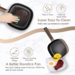 2L Hot Pot Electric with Steamer, Portable Electric Pot with Upgrade Titanium Nonstick Coating for Dorm, Office, Travel, Multi Cooker Pot for Ramen, Soup, Oatmeal (Tongs Included) - Image 5