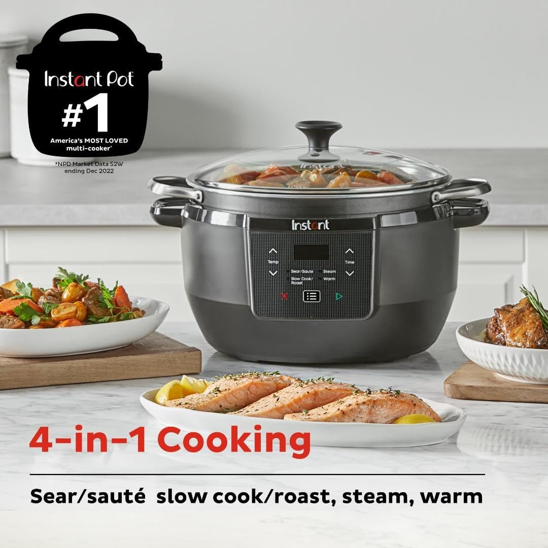 1761184391_Instant-Pot-Superior-Cooker-7.5QT-Slow-Cooker-and-Multicooker-4-in-1-Functions-SearsSaute-Slow-CooksRoast-Steams-and-Warms-From-The-Makers-of-Instant-Pot.jpg Instant Pot Superior Cooker 7.5QT Slow Cooker and Multicooker, 4-in-1 Functions, Sears/Sauté, Slow Cooks/Roast, Steams and Warms, From The Makers of Instant Pot - Image 4