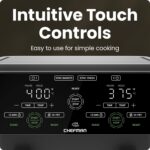 CHEFMAN 6 Quart Dual Basket Air Fryer Oven with Easy View Windows, Sync Finish, Hi-Fry, Auto Shutoff, 2 Independent 3Qt Nonstick Dishwasher Safe Frying Baskets, Digital Double Air Fryer - Black - Image 8