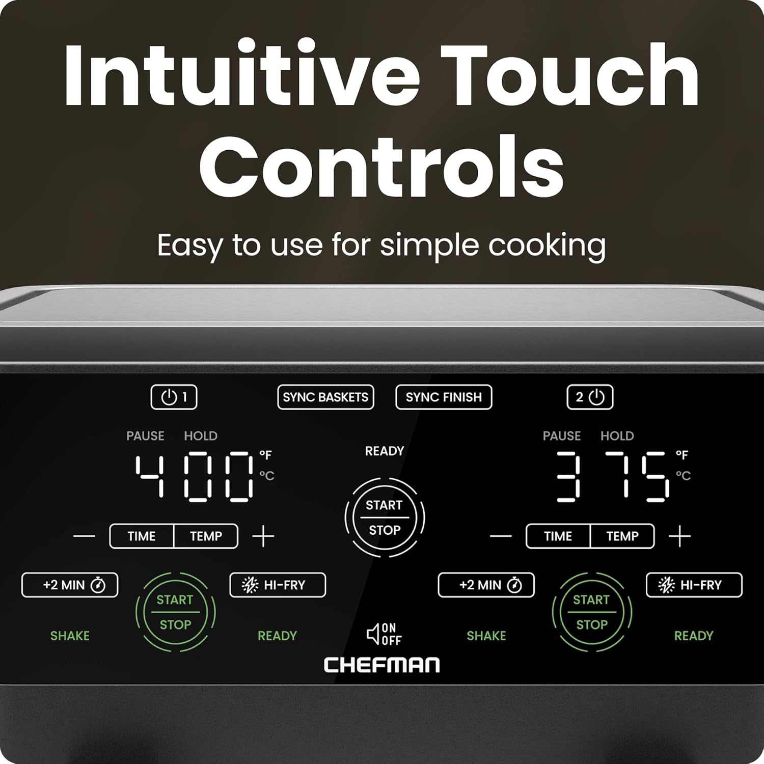 1761184648_CHEFMAN-6-Quart-Dual-Basket-Air-Fryer-Oven-with-Easy-View-Windows-Sync-Finish-Hi-Fry-Auto-Shutoff-2-Independent-3Qt-Nonstick-Dishwasher-Safe-Frying-Baskets-Digital-Double-Air-Fryer-Black.jpg CHEFMAN 6 Quart Dual Basket Air Fryer Oven with Easy View Windows, Sync Finish, Hi-Fry, Auto Shutoff, 2 Independent 3Qt Nonstick Dishwasher Safe Frying Baskets, Digital Double Air Fryer - Black - Image 8