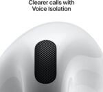 Apple AirPods 4 Wireless Earbuds, Bluetooth Headphones, Personalized Spatial Audio, Sweat and Water Resistant, USB-C Charging Case, H2 Chip, Up to 30 Hours of Battery Life, (Renewed) - Image 6