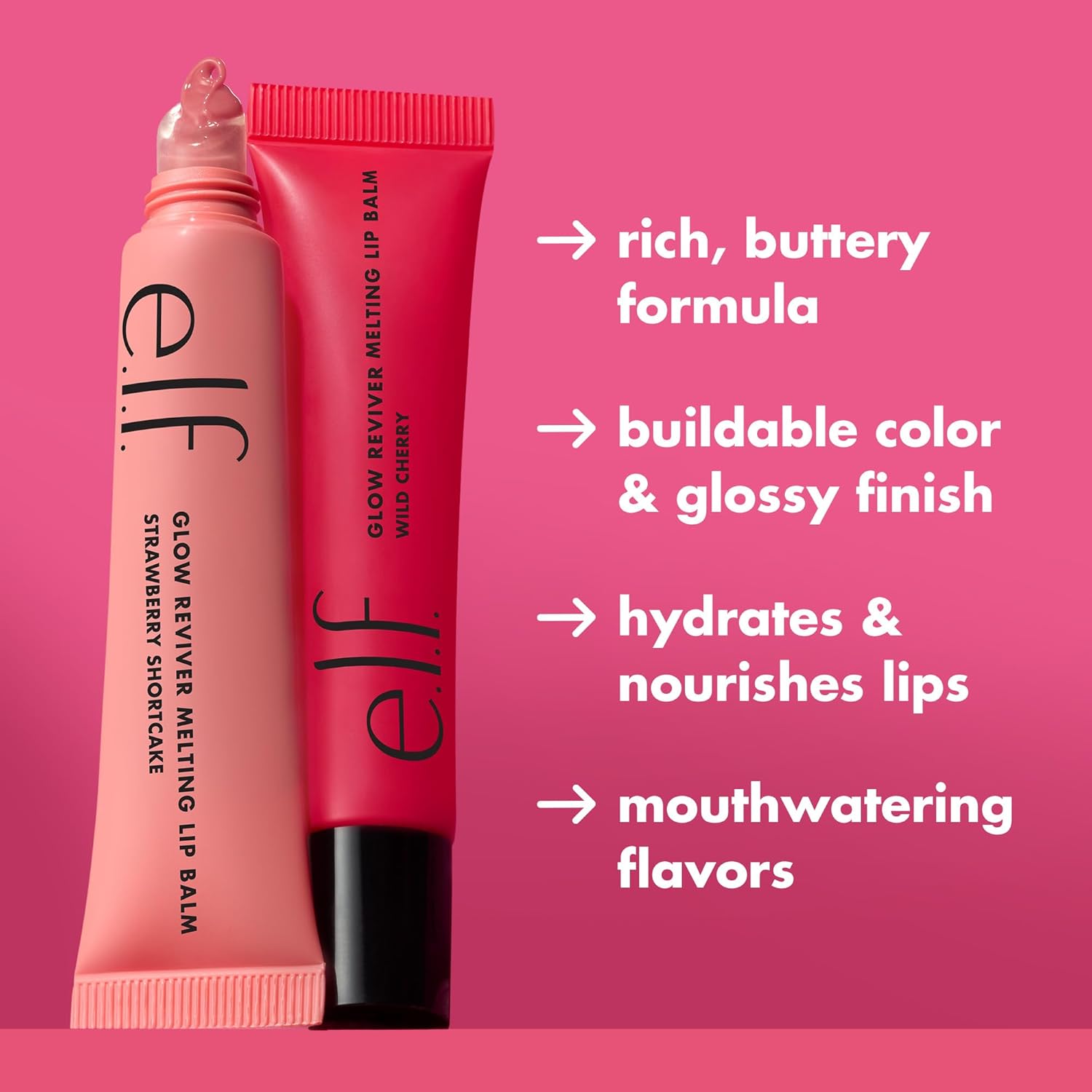 1761206894_e.l.f.-Glow-Reviver-Melting-Lip-Balm-Hydrating-Tinted-Lip-Balm-For-A-Glossy-Finish-Soft-Supple-Lips-Vegan-Cruelty-Free-Blackberry-Sorbet.jpg e.l.f. Glow Reviver Melting Lip Balm, Hydrating Tinted Lip Balm For A Glossy Finish & Soft, Supple Lips, Vegan & Cruelty-Free, Blackberry Sorbet - Image 4