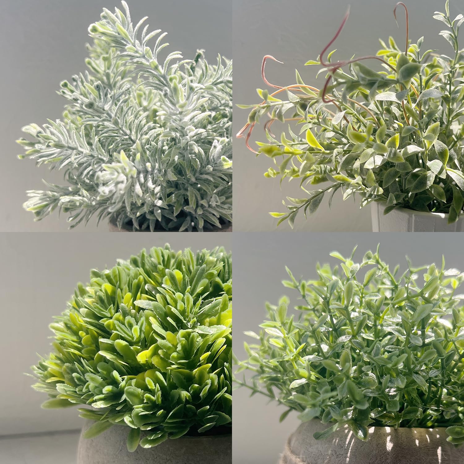 1761207266_4-Pack-Small-Fake-Plants-Artificial-Plants-Indoor-for-Home-Decor-Small-Faux-Plants-Indoor-Fake-Plants-in-White-Pot-for-Bathroom-Bedroom-Kitchen-Office-Farmhouse-Room-Shelf-Decor.jpg 4 Pack Small Fake Plants, Artificial Plants Indoor for Home Decor, Small Faux Plants Indoor, Fake Plants in White Pot for Bathroom Bedroom Kitchen Office Farmhouse Room Shelf Decor - Image 6