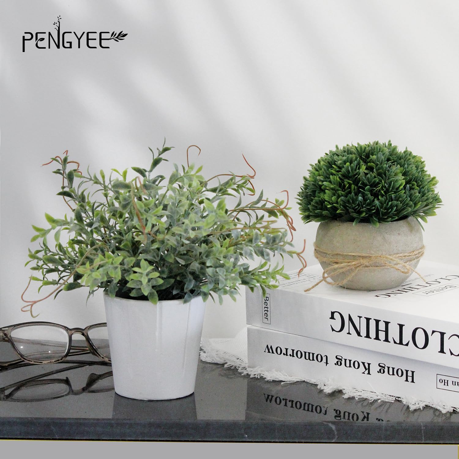 1761207270_4-Pack-Small-Fake-Plants-Artificial-Plants-Indoor-for-Home-Decor-Small-Faux-Plants-Indoor-Fake-Plants-in-White-Pot-for-Bathroom-Bedroom-Kitchen-Office-Farmhouse-Room-Shelf-Decor.jpg 4 Pack Small Fake Plants, Artificial Plants Indoor for Home Decor, Small Faux Plants Indoor, Fake Plants in White Pot for Bathroom Bedroom Kitchen Office Farmhouse Room Shelf Decor - Image 8