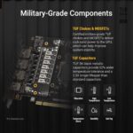 ASUS TUF Gaming GeForce RTX ™ 5060 8GB GDDR7 OC Edition Gaming Graphics Card (PCIe® 5.0, HDMI®/DP 2.1, 3.1-Slot, Military-Grade Components, Protective PCB Coating, axial-tech Fans) - Image 3