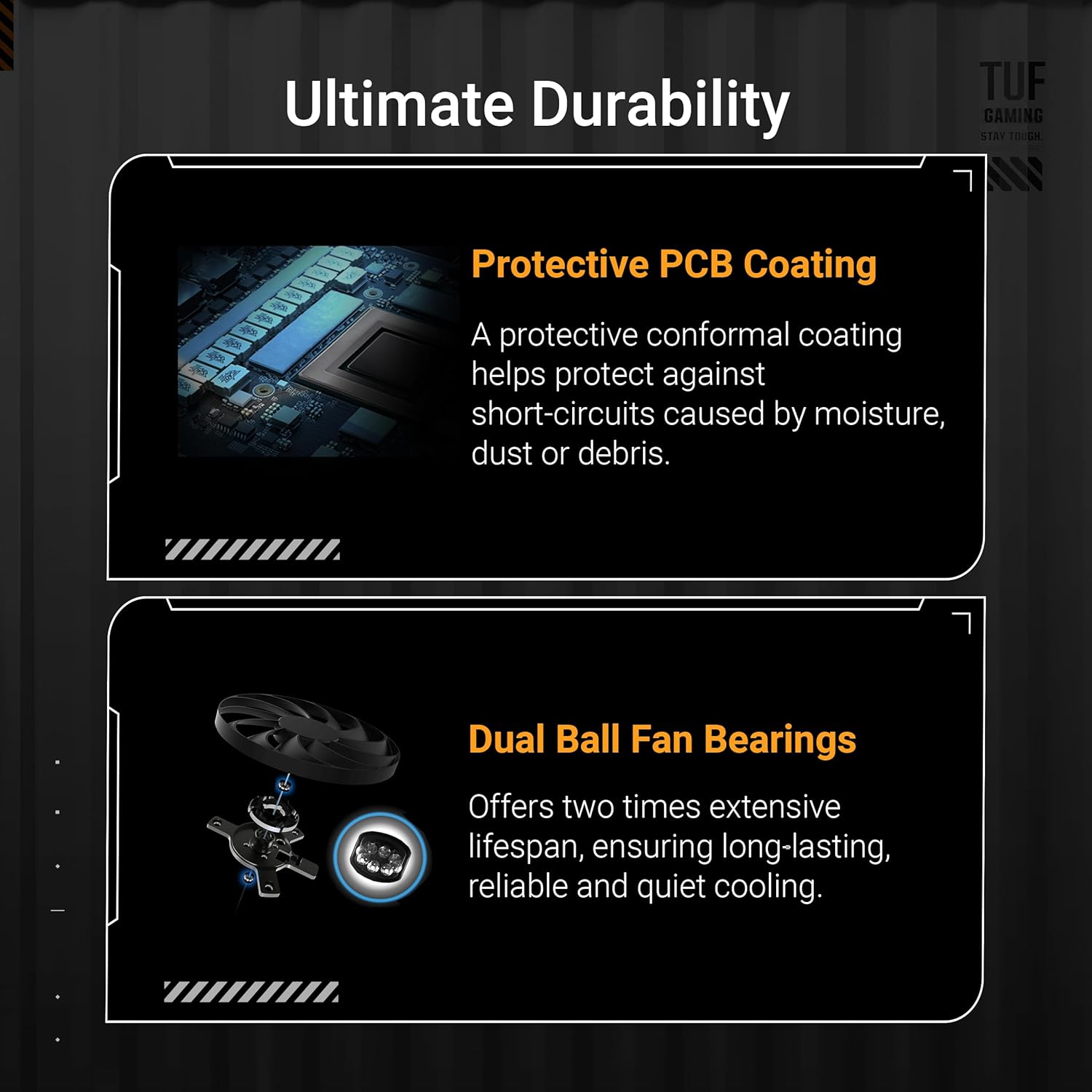 1761208445_ASUS-TUF-Gaming-GeForce-RTX-™-5060-8GB-GDDR7-OC-Edition-Gaming-Graphics-Card-PCIe®-5.0-HDMI®DP-2.1-3.1-Slot-Military-Grade-Components-Protective-PCB-Coating-axial-tech-Fans.jpg ASUS TUF Gaming GeForce RTX ™ 5060 8GB GDDR7 OC Edition Gaming Graphics Card (PCIe® 5.0, HDMI®/DP 2.1, 3.1-Slot, Military-Grade Components, Protective PCB Coating, axial-tech Fans) - Image 4