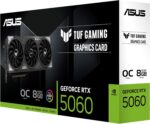ASUS TUF Gaming GeForce RTX ™ 5060 8GB GDDR7 OC Edition Gaming Graphics Card (PCIe® 5.0, HDMI®/DP 2.1, 3.1-Slot, Military-Grade Components, Protective PCB Coating, axial-tech Fans) - Image 10