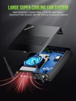 GMKtec Mini PC Workstation, Intel Core i9 13900HK(14C/20T) up to 5.4GHz, Mini Computer 64GB DDR5 RAM 1TB SSD with 8X USB Ports/COM/HDMI/DP Office Business - Image 7