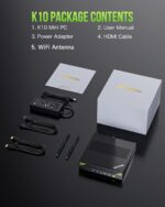 GMKtec Mini PC Workstation, Intel Core i9 13900HK(14C/20T) up to 5.4GHz, Mini Computer 64GB DDR5 RAM 1TB SSD with 8X USB Ports/COM/HDMI/DP Office Business - Image 10