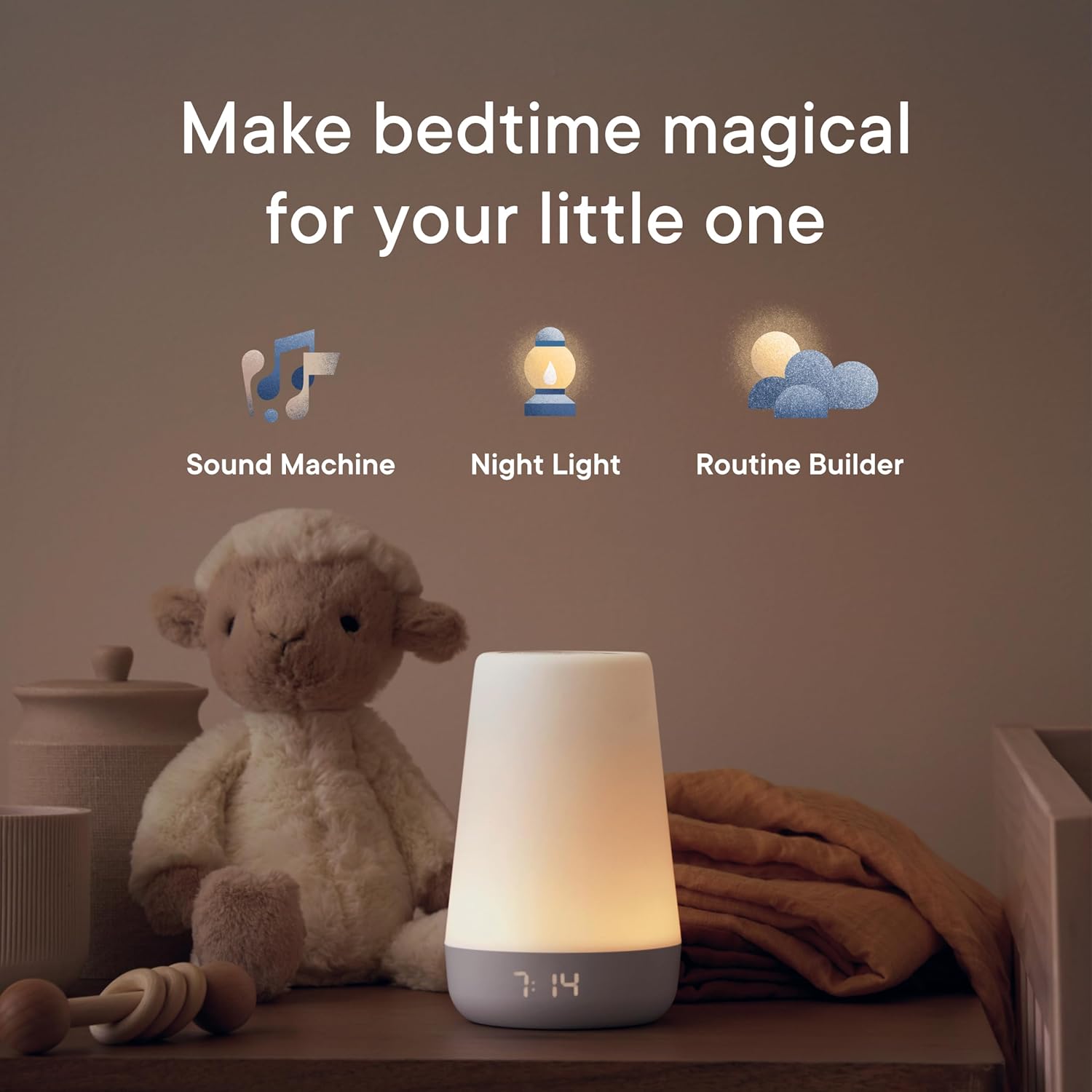 1761212987_Hatch-Rest-Baby-Sound-Machine-Night-Light-2nd-Gen-Registry-Essential-Sleep-Trainer-Routine-Builder-Time-to-Rise-Alarm-Clock-White-Noise-Soother-Nursery-Stories-Toddler-Kids-Bedroom-Wi-Fi.jpg Hatch Rest Baby Sound Machine, Night Light | 2nd Gen | Registry Essential, Sleep Trainer, Routine Builder, Time-to-Rise Alarm Clock, White Noise Soother, Nursery Stories, Toddler Kids Bedroom (Wi-Fi) - Image 3