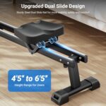 Dripex Rowing Machines for Home Use, Rowing Machine Magnetic Rower, 16 Levels of Workout Resistance, Max 350 LBS, Dual Slide Rail, Bluetooth App Compatible, LCD Monitor, Row Machine for Gym Exercise - Image 5