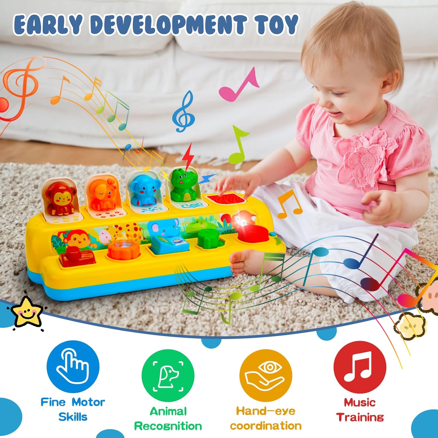 1761254561_Interactive-Pop-up-Animal-Toys-with-Music-Light-Montessori-Cause-and-Effect-Toys-for-1-Year-Old-Boy-Girl-Early-Learning-Musical-Baby-Toy-9-12-18-Months-STEM-Toddler-Toy-Age-1-2-Gift-for-Infant.jpg Interactive Pop up Animal Toys with Music & Light, Montessori Cause and Effect Toys for 1 Year Old Boy Girl Early Learning Musical Baby Toy 9-12-18 Months STEM Toddler Toy Age 1-2 Gift for Infant - Image 6