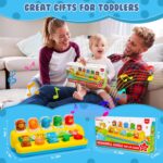 Interactive Pop up Animal Toys with Music & Light, Montessori Cause and Effect Toys for 1 Year Old Boy Girl Early Learning Musical Baby Toy 9-12-18 Months STEM Toddler Toy Age 1-2 Gift for Infant - Image 7