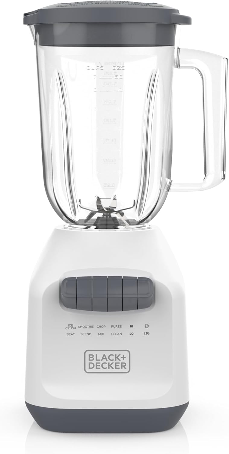 1761255500_BLACKDECKER-750W-Ice-Crushing-Blender-56oz-PerfectPour-Jar-6-Tip-Stainless-Steel-Blade-8-Speeds-Pulse-White.jpg BLACK+DECKER 750W Ice Crushing Blender, 56oz PerfectPour Jar, 6-Tip Stainless Steel Blade, 8 Speeds + Pulse, White - Image 3
