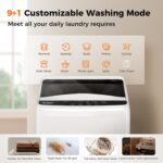 1 Cu. Ft. Portable Washing Machine, Full-Automatic 28.5L Compact Washer with Drain Pump, 10 Wash Cycles & 6 Water Levels, Ideal for Apartments, Dorms, and RV Use - Image 3