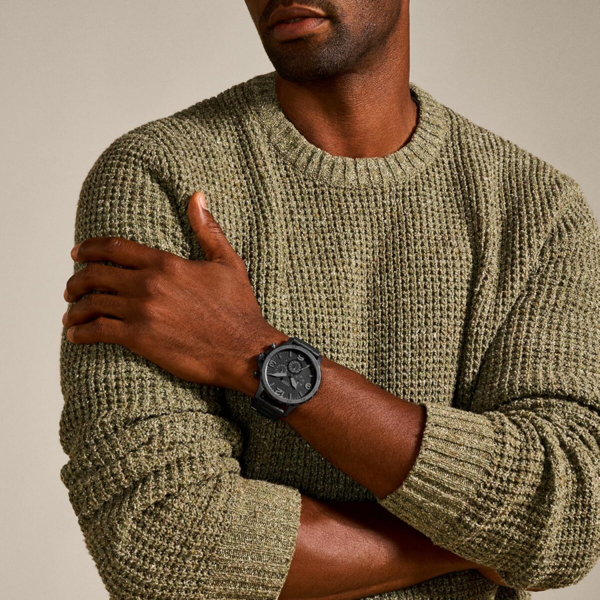Fossil Men's Nate Quartz Stainless Steel Chronograph Watch - Image 6