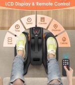 2025 New Under Desk Elliptical Machine,Portable Seated Pedal Exercise Machine for Seniors,Mini Ellipse Leg Exerciser with 12 Adjustable Speeds&Remote Control,Quiet&Compact for Home Office - Image 5