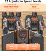 2025 New Under Desk Elliptical Machine,Portable Seated Pedal Exercise Machine for Seniors,Mini Ellipse Leg Exerciser with 12 Adjustable Speeds&Remote Control,Quiet&Compact for Home Office - Image 8