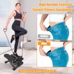 Hydraulic Fitness Stepper with LCD Monitor - Mini Stepper and Resistance Bands - Image 3