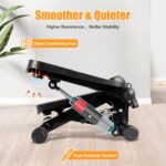 Hydraulic Fitness Stepper with LCD Monitor - Mini Stepper and Resistance Bands - Image 5