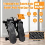 Hydraulic Fitness Stepper with LCD Monitor - Mini Stepper and Resistance Bands - Image 6