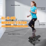 Hydraulic Fitness Stepper with LCD Monitor - Mini Stepper and Resistance Bands - Image 7