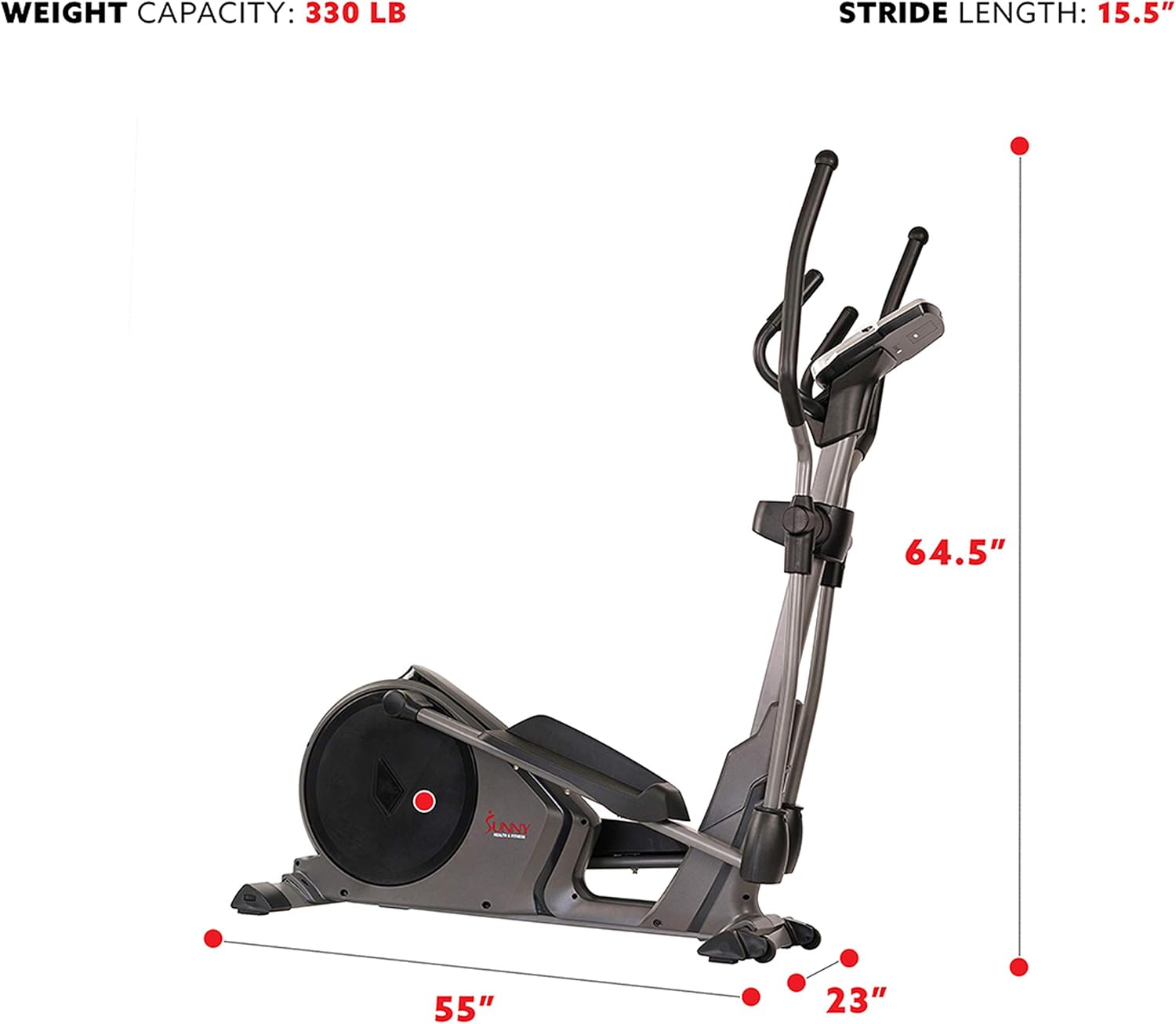1761259939_Sunny-Health-Fitness-Programmable-16-Electro-Magnetic-Elliptical-Cross-Trainer-Exercise-Machine-Full-Body-Cardio-Equipment-w-24-Pre-Built-Workouts-330LB-CapacityOptional-Free-SunnyFit-App-Link.jpg Sunny Health & Fitness Programmable 16 Electro-Magnetic Elliptical Cross Trainer Exercise Machine, Full-Body Cardio Equipment w/ 24 Pre-Built Workouts, 330LB Capacity,Optional Free SunnyFit App Link - Image 6