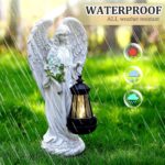 Solar Angel Outdoor Garden Decor Statues – 13.2 inches Solar Outdoor Sculptures for Outside Yard Art Patio Balcony Front Lawn Ornaments Gifts for Mom Grandma Women - Image 5