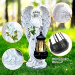 Solar Angel Outdoor Garden Decor Statues – 13.2 inches Solar Outdoor Sculptures for Outside Yard Art Patio Balcony Front Lawn Ornaments Gifts for Mom Grandma Women - Image 6