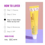 Good Molecules Yerba Mate Wake Up Eye Gel - Hydrating Under Eye Gel Cream with Hyaluronic Acid and Caffeine - Target Dark Circles and Puffiness - Skin Care for Face - Image 5