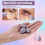Makeup Sponge Set BS-MALL Triangle Puff 14 Pcs for Liquid, Cream, and Powder, Multi-colored Makeup Sponges and Mini Sponge with Case (A-Purple) - Image 4
