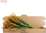 6Pcs Artificial Grass Fake Plants 17.3in Outdoor Plastic Plants UV Resistant Greenery Fake Grass for Home Window Garden Office Patio Hanging Planter Pathway Front Porch Décor Orange Yellow - Image 8