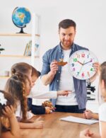 Silent Kids Wall Clock – Non-Ticking, Battery-Powered, Ideal for Teaching Time and Stylish Décor in Any Room - 8 Inch - Image 7