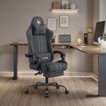 SITMOD Fabric Gaming Chair with Footrest-Breathable Computer Chair with Headrest & Lumbar Pillow,Big and Tall Ergonomic Gamer Chair for Heavy Adults,22.44" Deep Seat Gaming Chairs for Adults - Image 3