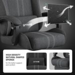 SITMOD Fabric Gaming Chair with Footrest-Breathable Computer Chair with Headrest & Lumbar Pillow,Big and Tall Ergonomic Gamer Chair for Heavy Adults,22.44" Deep Seat Gaming Chairs for Adults - Image 8