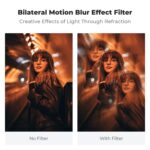 K&F CONCEPT 82mm Bilateral Blur Ghost Motion Filter Super Speed Effects for Camera Lens Clear Optical Glass with Cleaning Cloth - Image 4
