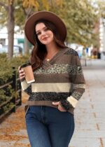 WIHOLL Long Sleeve Shirts for Women Fall Outfits V Neck T Shirts Button Down Tunic Tops Fashion Clothing - Image 5