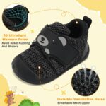 FEETCITY Baby Walking Shoes Wide Baby Shoes Boys Girls Infant Sneakers Crib Shoes Breathable Toddler Barefoot Shoes Slip On Shoes - Image 5
