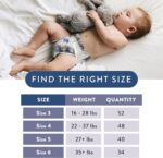 The Honest Company Clean Conscious Overnight Diapers for Sensitive Skin, Hypoallergenic Fragrance-Free Baby Diapers, Cozy Cloud and Star Signs Design, Club Box, Size 5 (27+ lbs), 40 Count - Image 5