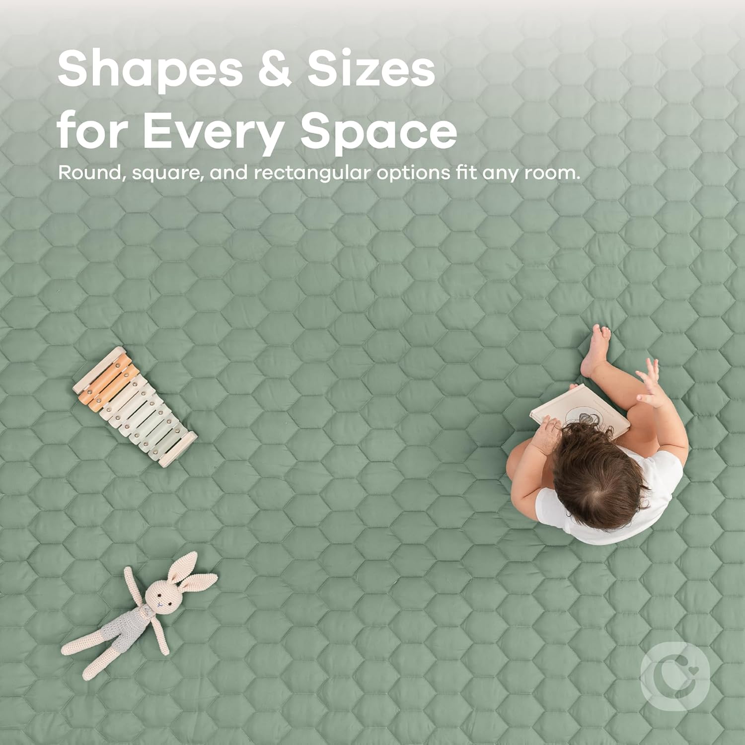 1761341869_Comfy-Cubs-Square-Kids-Play-Mat-56-x-56-inches-Soft-Quilted-Baby-Floor-Mat-with-Non-Slip-Bottom-Plush-Design-for-Toddlers-Playtime-and-Relaxation-Comfortable-and-Durable-Fern.jpg Comfy Cubs Square Kids Play Mat - 56 x 56 inches Soft Quilted Baby Floor Mat with Non-Slip Bottom - Plush Design for Toddlers' Playtime and Relaxation - Comfortable and Durable - Fern - Image 5