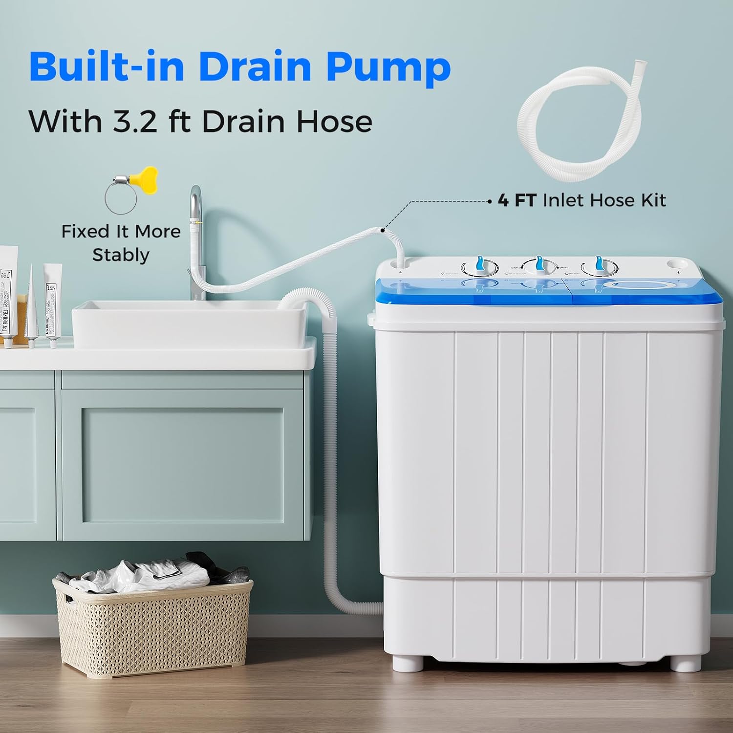 1761342723_Giantex-Portable-Washing-Machine-17.6lbs-Compact-Washer-Spinner-Combo-with-Pump-Drain-Twin-Tub-11lbs-Wash-6.6lbs-Spin-Lavadoras-Portatiles-for-Apartment-RV-Dorm-College-White-Blue.jpg Giantex Portable Washing Machine, 17.6lbs Compact Washer Spinner Combo with Pump Drain, Twin Tub 11lbs Wash & 6.6lbs Spin, Lavadoras Portatiles for Apartment RV Dorm College (White & Blue) - Image 6