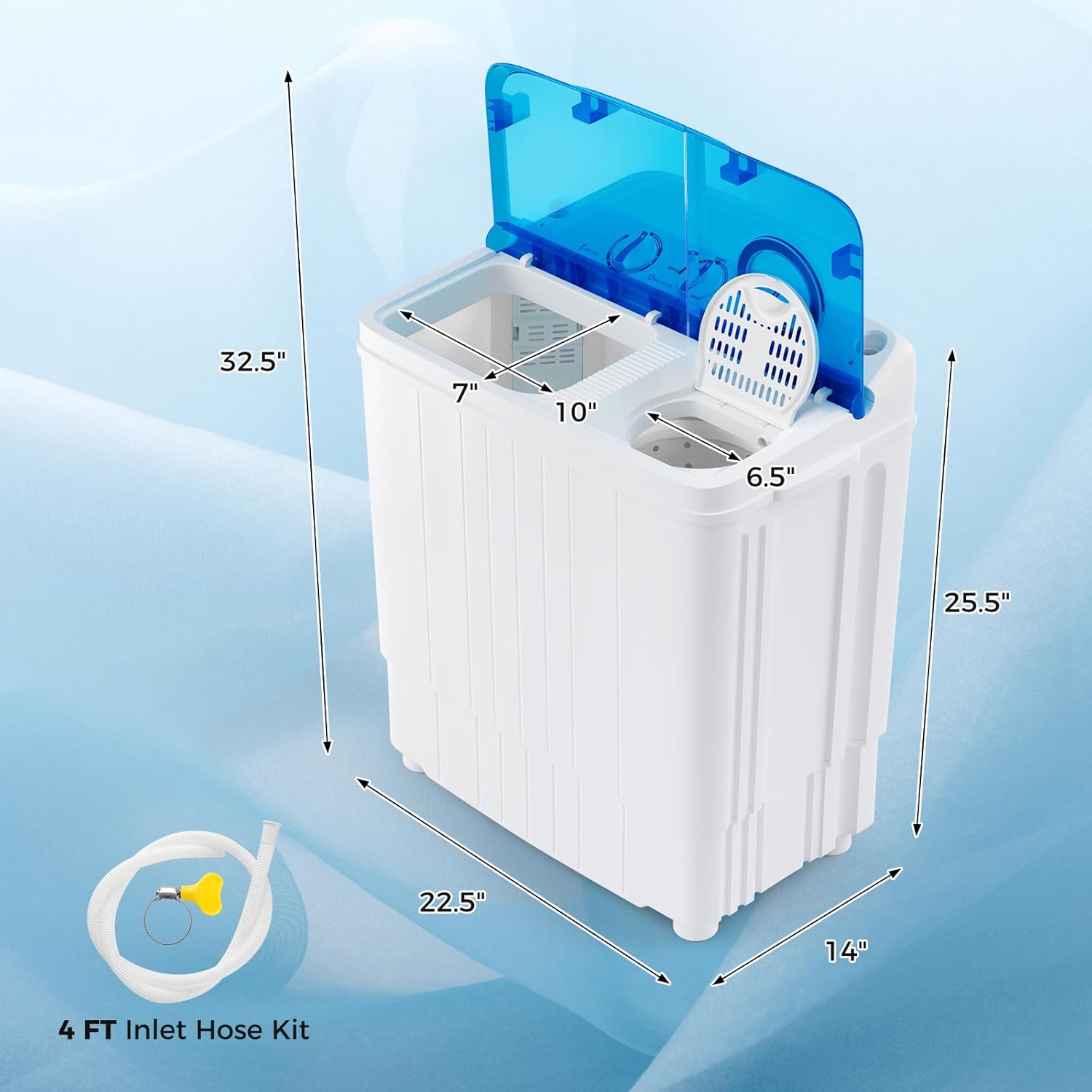 1761342729_Giantex-Portable-Washing-Machine-17.6lbs-Compact-Washer-Spinner-Combo-with-Pump-Drain-Twin-Tub-11lbs-Wash-6.6lbs-Spin-Lavadoras-Portatiles-for-Apartment-RV-Dorm-College-White-Blue.jpg Giantex Portable Washing Machine, 17.6lbs Compact Washer Spinner Combo with Pump Drain, Twin Tub 11lbs Wash & 6.6lbs Spin, Lavadoras Portatiles for Apartment RV Dorm College (White & Blue) - Image 9