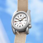 BODERRY Men's Watch Titanium Automatic Field Watch 40mm Military Watch Day Date Function 100M Waterproof with Nylon Strap Japanese Mechanical Movement & Screw Down Crown—Voyager - Image 5
