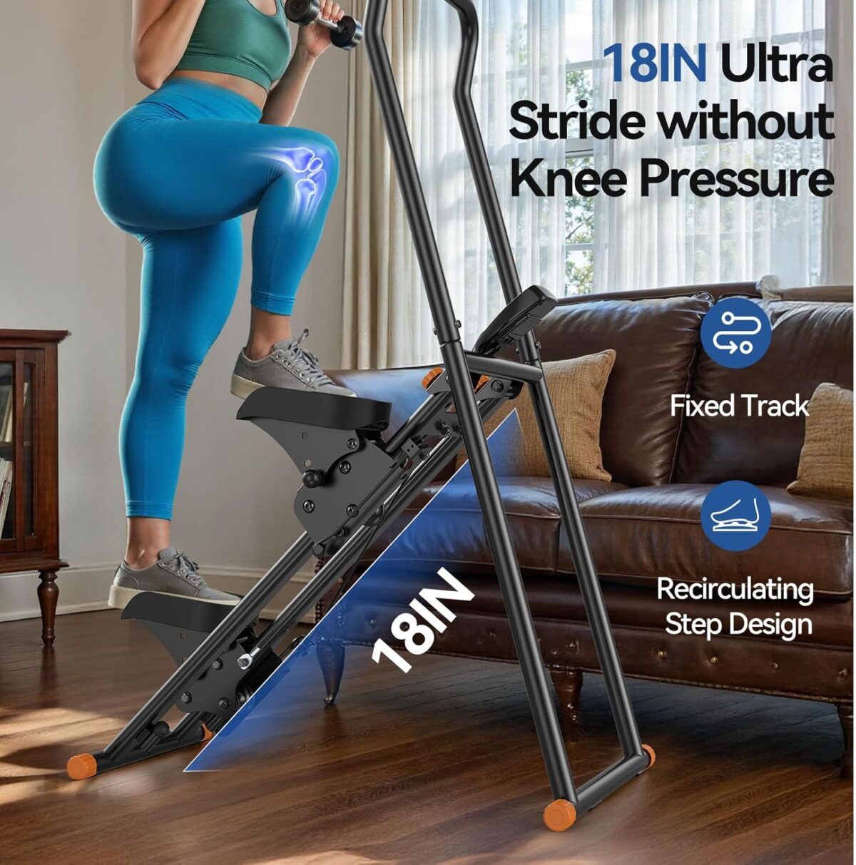 Niceday Steppers for Exercise at Home, Stair Stepper with Handlebar, Stair Climber, Stair Master with 300LBS Loading Capacity - Image 5