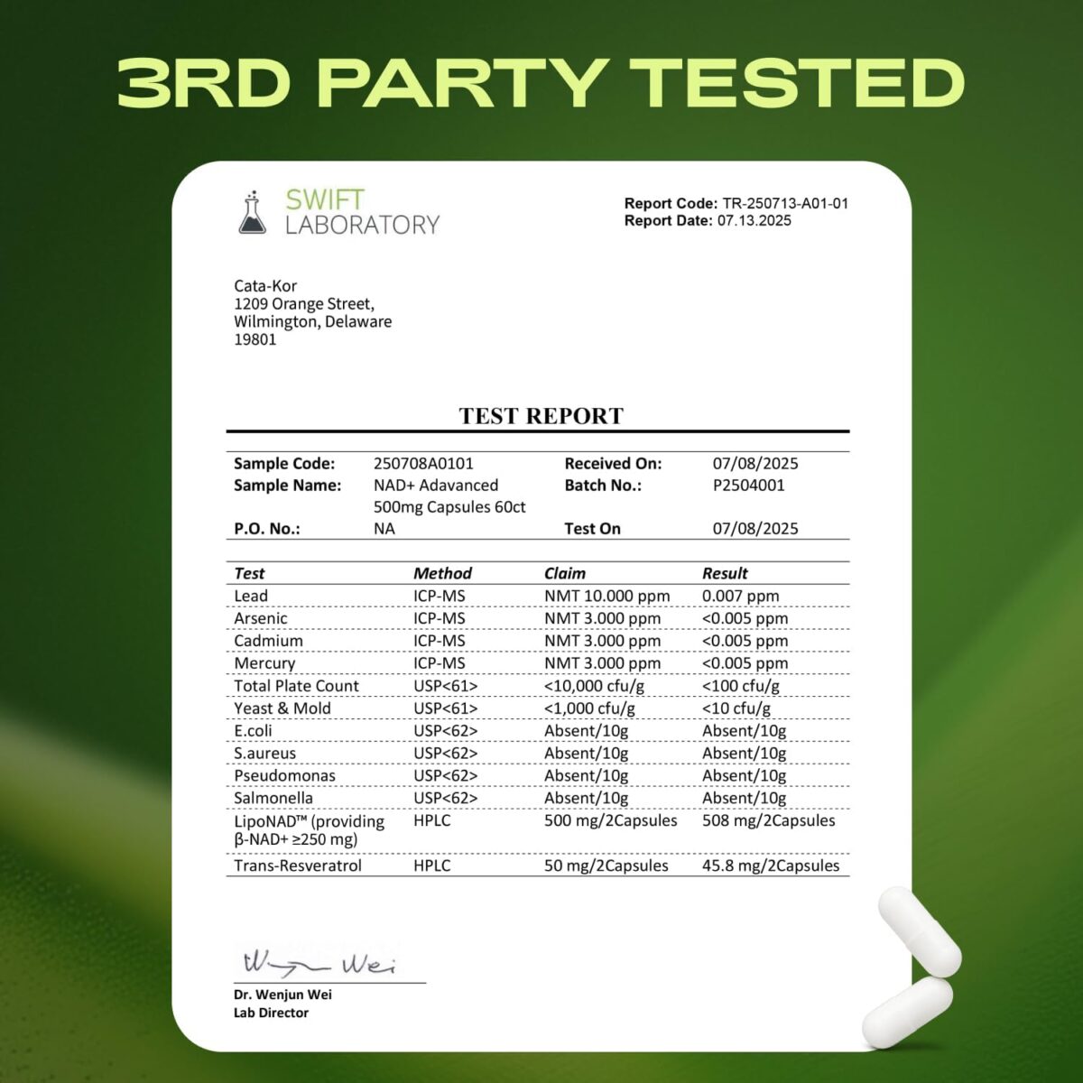Liposomal NAD+ Supplement with Resveratrol – NMN Supplement Alternative – Third-Party Tested – Advanced NAD Resveratrol - Image 9
