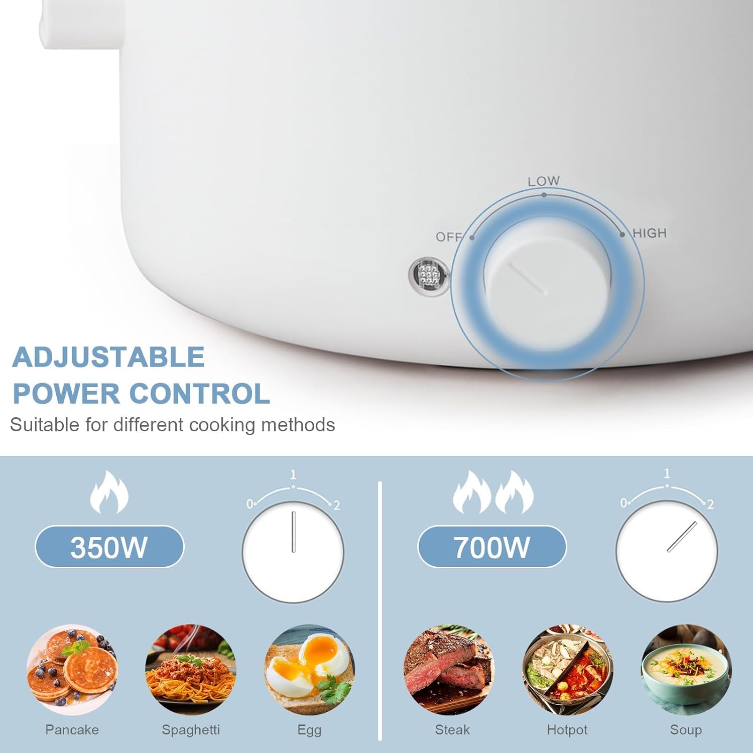 1761356260_Hot-Pot-Electric2L-Ceramic-Glaze-Non-stick-Pan-Portable-Hot-Pot-with-Dual-Power-Adjustment-Electric-Cooker-for-Egg-Ramen-OatmealSoup-Quick-Heating-and-Overheat-Protection.jpg Hot Pot Electric,2L Ceramic Glaze Non-stick Pan, Portable Hot Pot with Dual Power Adjustment, Electric Cooker for Egg, Ramen, Oatmeal,Soup Quick Heating and Overheat Protection - Image 4